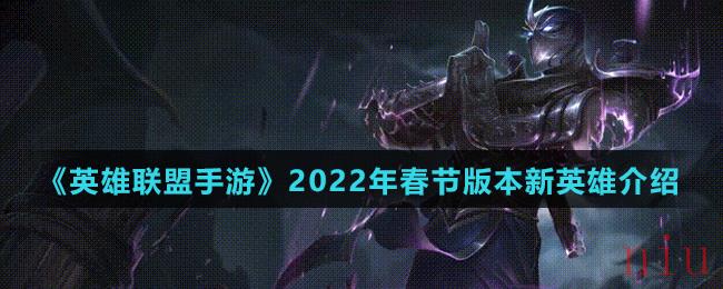 《英雄联盟手游》2022年春节版本新英雄介绍