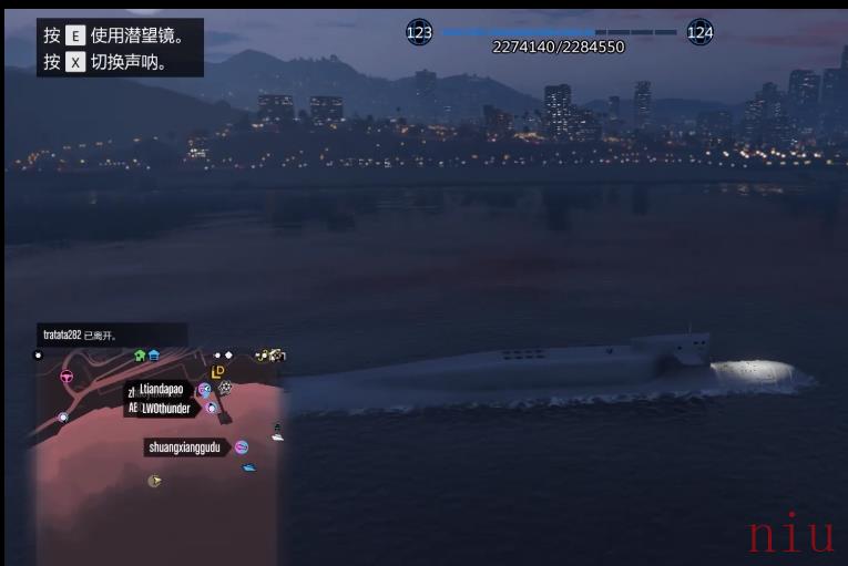 《GTA5》虎鲸潜艇操作方法
