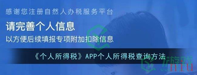 《个人所得税》APP个人所得税查询方法