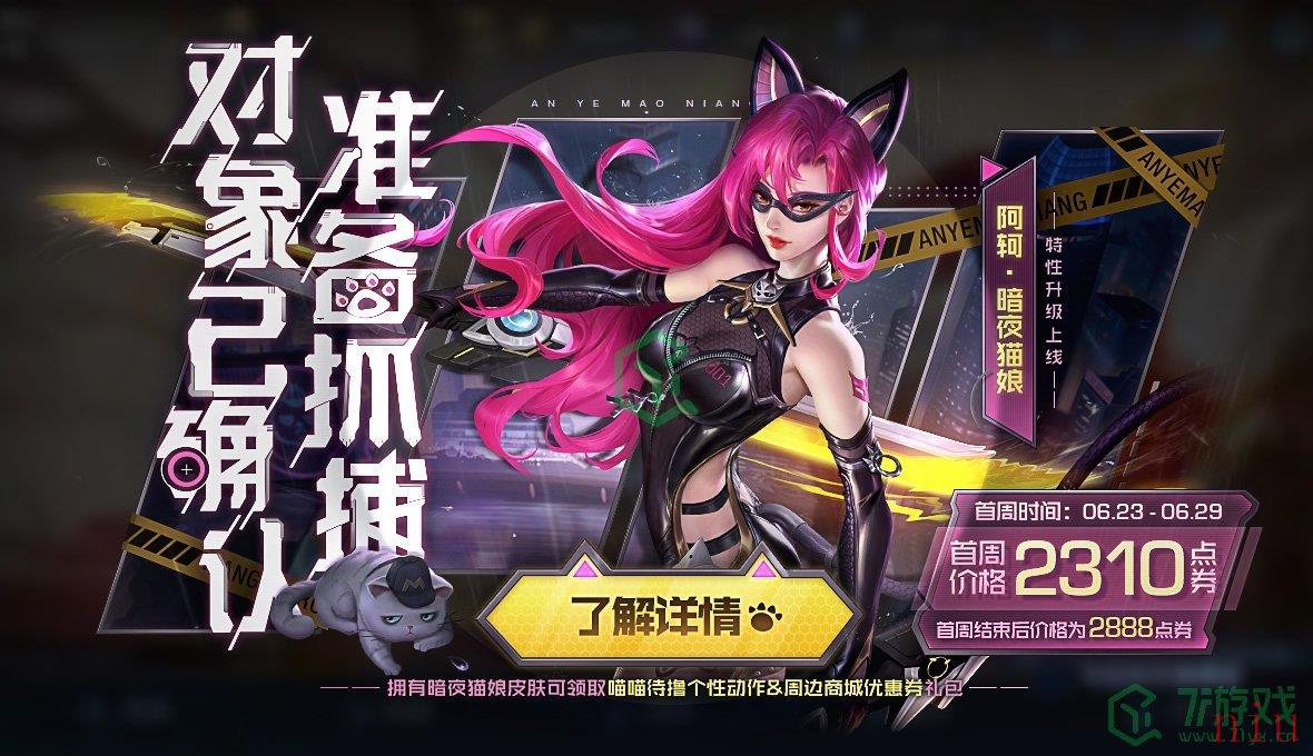 《王者荣耀》阿轲暗夜猫娘优化价格介绍