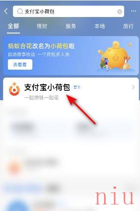 支付宝小荷包位置介绍