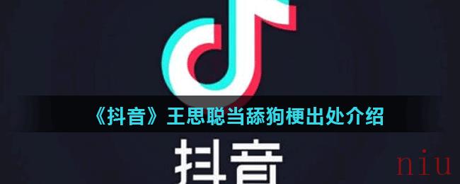 《抖音》王思聪当舔狗梗出处含义介绍