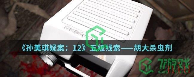 《孙美琪疑案：12》五级线索——胡大杀虫剂