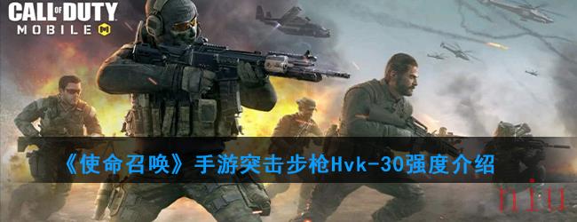 《使命召唤》手游突击步枪Hvk-30强度介绍