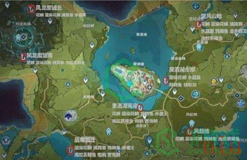 《原神》2022最新蒙德钓鱼地点分布图位置汇总介绍