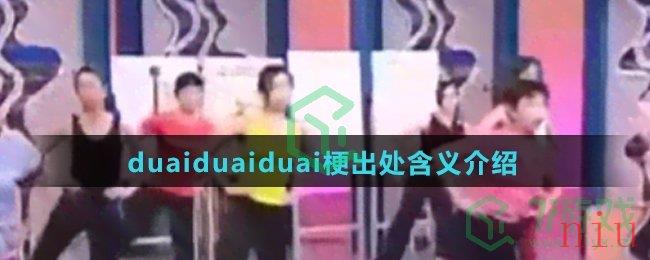 duaiduaiduai梗出处含义介绍