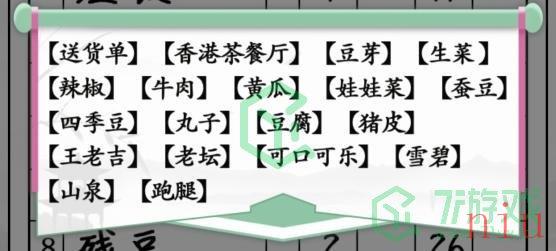 《汉字找茬王》奇怪的单据通关攻略介绍