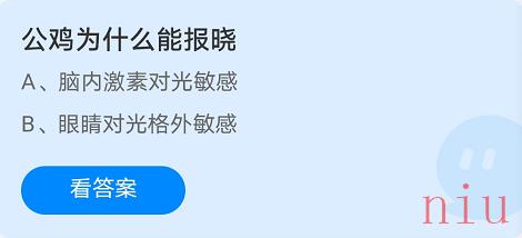 蚂蚁庄园10月9日答案最新