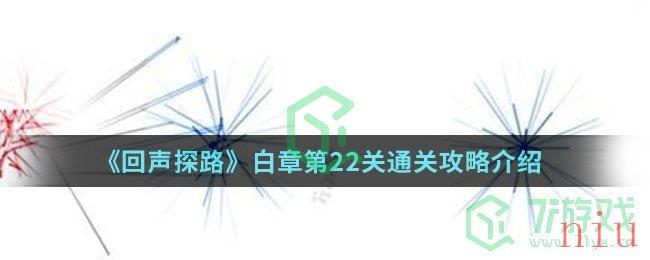 《回声探路》白章第22关通关攻略介绍