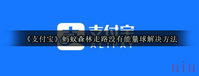 《支付宝》蚂蚁森林走路没有能量球解决方法