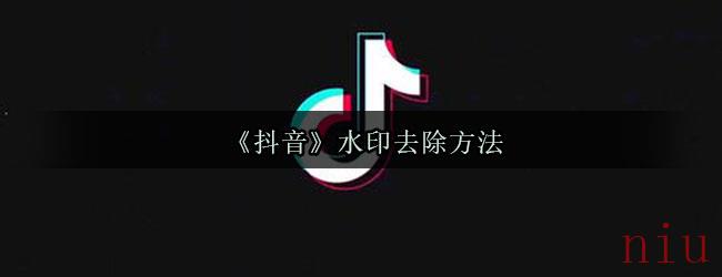 《抖音》水印去除方法