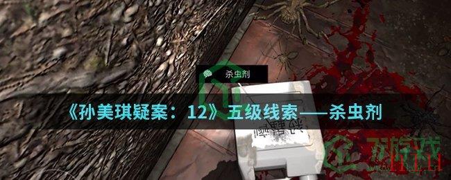 《孙美琪疑案：12》五级线索——杀虫剂