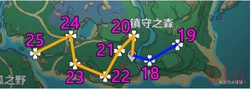 《原神》2022绯樱绣球采集路线图攻略介绍