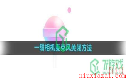《一甜相机》麦克风关闭方法
