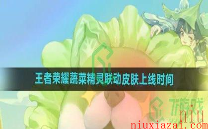 《王者荣耀》蔬菜精灵联动皮肤上线时间介绍